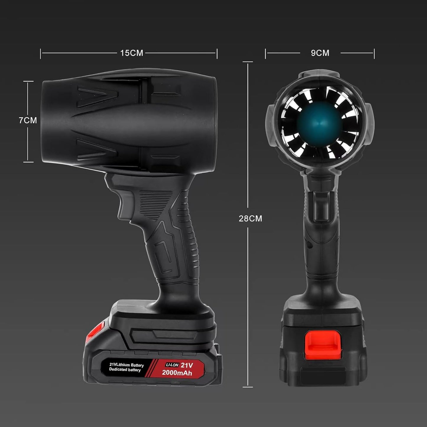 TurboSoplador PRO™ 1500W | Batería + Maletín GRATIS