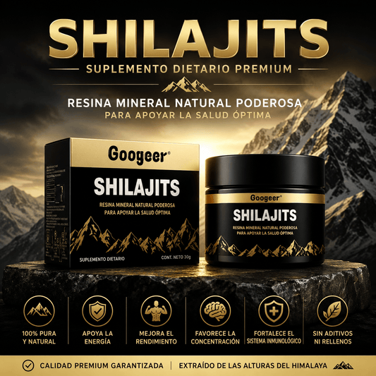 Googeer Shilajits – La Resina Mineral del Himalaya para Energía, Foco y Vitalidad Natural
