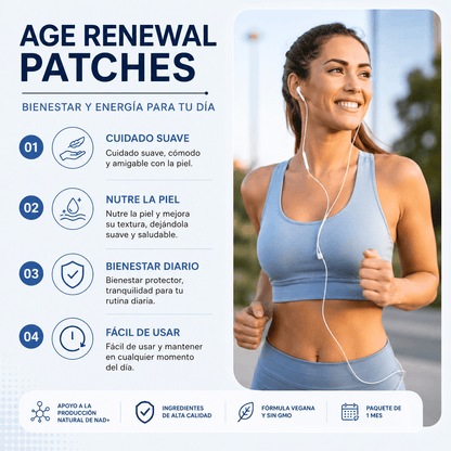 Kind Patches™ NAD+ – Parches de Energía Celular y Bienestar con NMN y Resveratrol