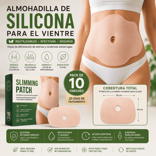 Silicone Belly Lift™ – Almohadilla Antiestrías y Cicatrices para un Vientre Renovado 10 Unidades