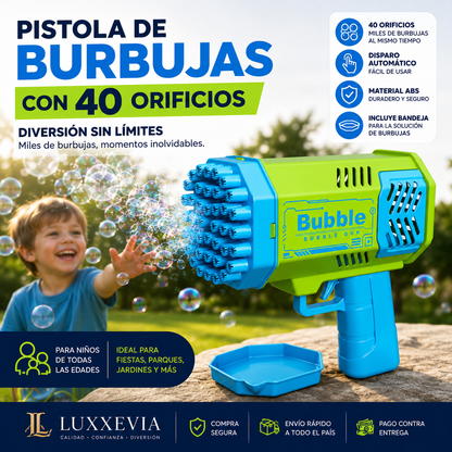 Máquina de burbujas de 40 orificios
