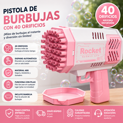 Máquina de burbujas de 40 orificios