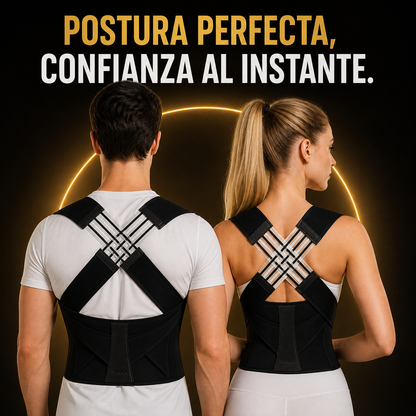Corrector de postura con tirantes para espalda para mujeres y hombres, alisador de hombros