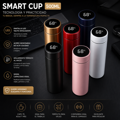 Termo en acero inoxidable 304 interior con capacidad de 500 ml