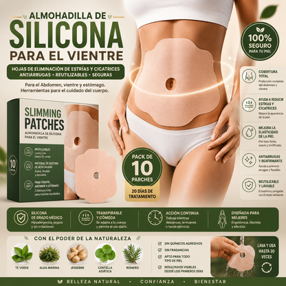 Silicone Belly Lift™ – Almohadilla Antiestrías y Cicatrices para un Vientre Renovado 10 Unidades