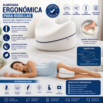 Almohada Cojín Ortopédico para Piernas