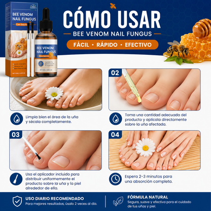 Sérum para Uñas con Veneno de Abeja 50ml – Tratamiento Antihongos y Cuidado Intensivo