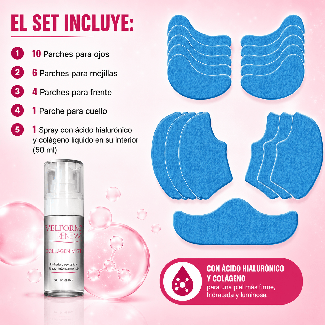 Tratamiento Facial Antiaging con Colágeno y Ácido Hialurónico