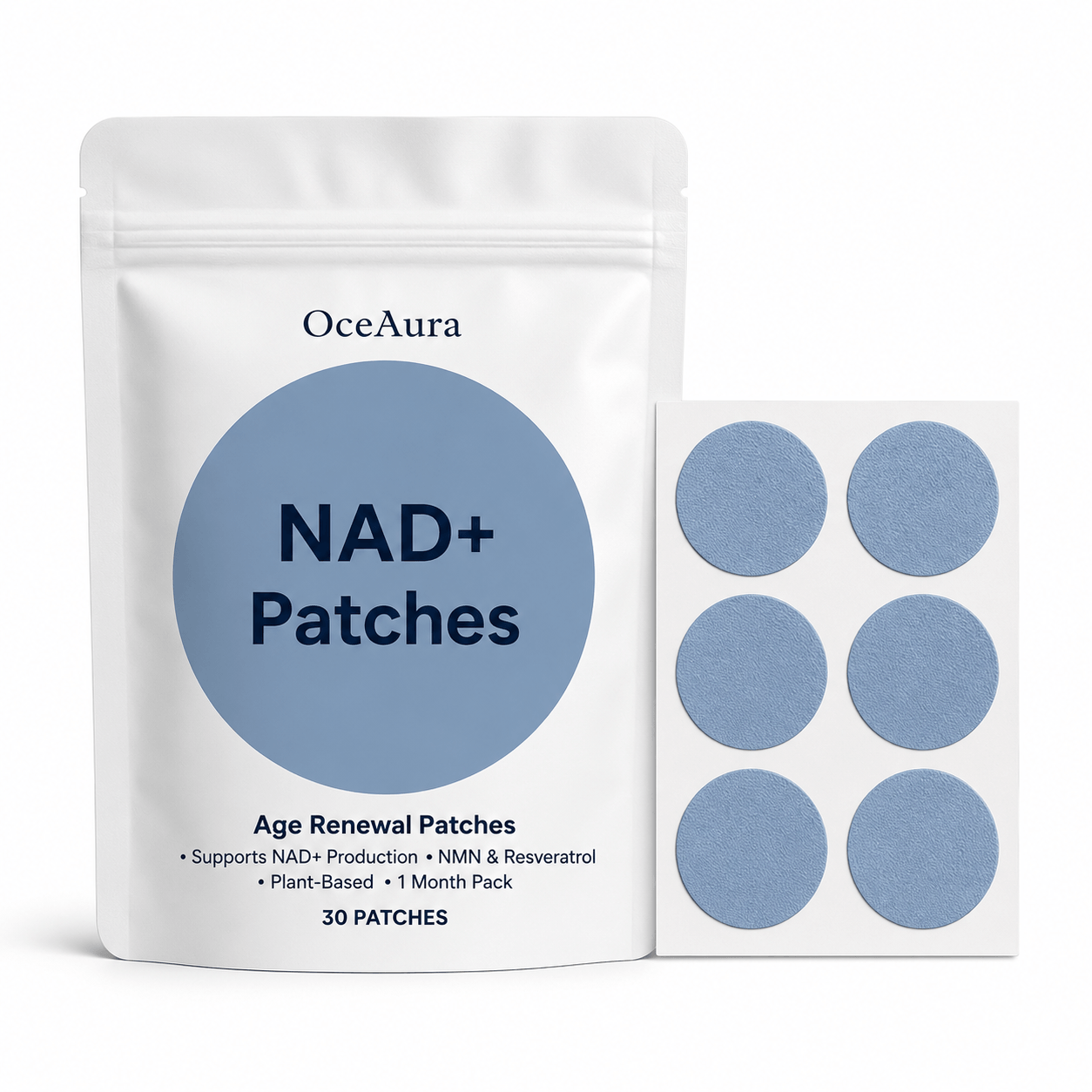 Kind Patches™ NAD+ – Parches de Energía Celular y Bienestar con NMN y Resveratrol