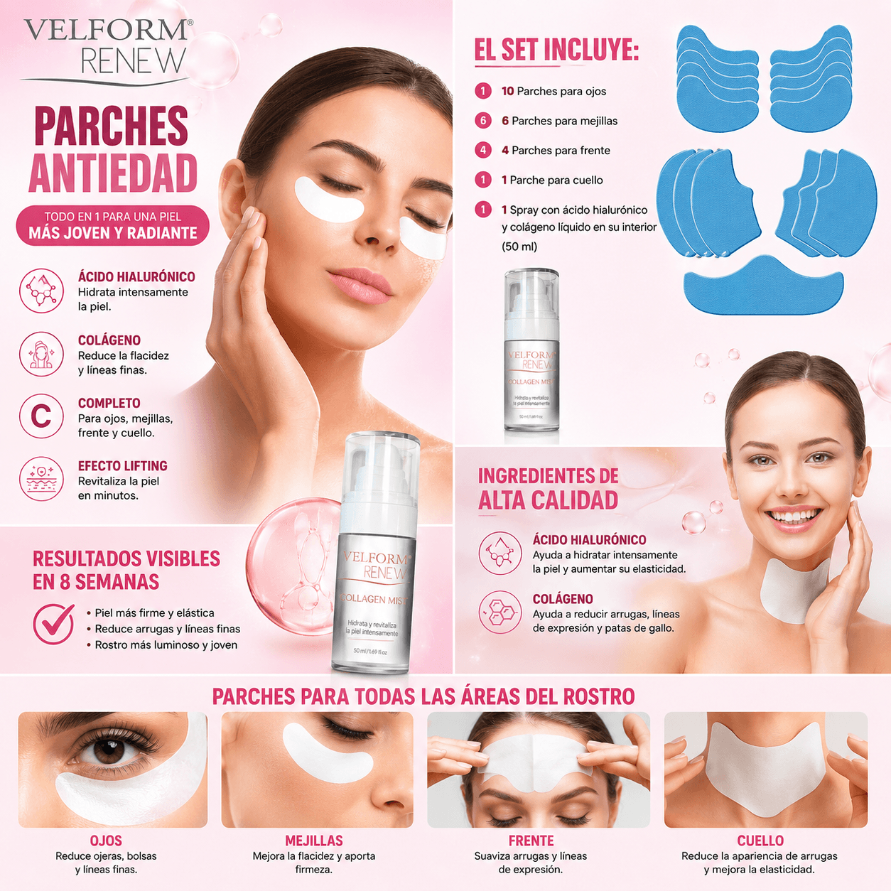 Tratamiento Facial Antiaging con Colágeno y Ácido Hialurónico