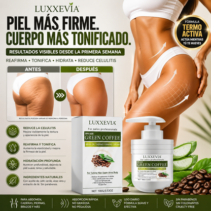 Crema Termo Reafirmante Con Aceite De Grano De Café Verde 100Ml.