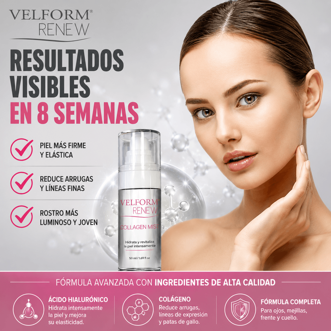 Tratamiento Facial Antiaging con Colágeno y Ácido Hialurónico