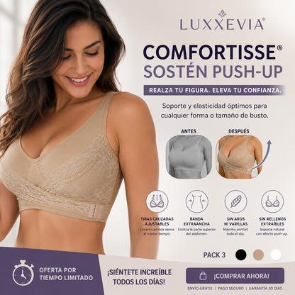 Luxxevia Push Up Bra — Sujetador Sin Costuras, Realce Natural (Set 3)