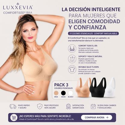 Luxxevia Shape Bra — Set de 3 Sujetadores Sin Costuras que Modelan tu Figura