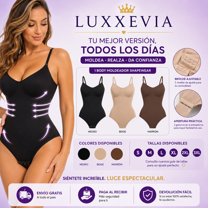 Luxxevia Sculpt Body — Body Moldeador con Control Abdominal y Realce