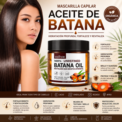 Mascarilla Capilar con Aceite de Batana, Hidratación Profunda