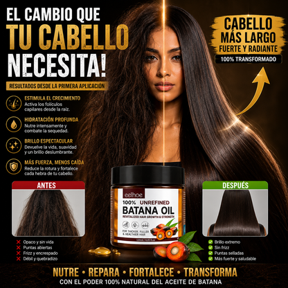 Mascarilla Capilar con Aceite de Batana, Hidratación Profunda
