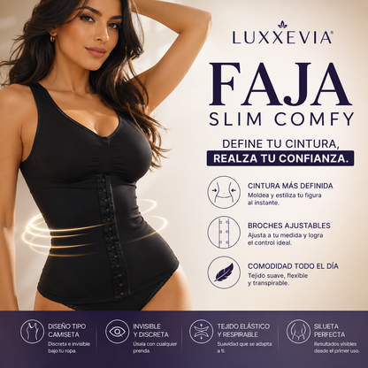 Luxxevia Slim Comfy — Faja Moldeadora con Broches Ajustables