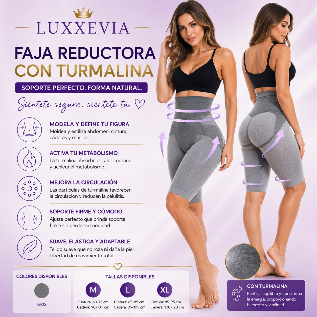 Luxxevia ActiveSlim — Faja Reductora Integral con Turmalina