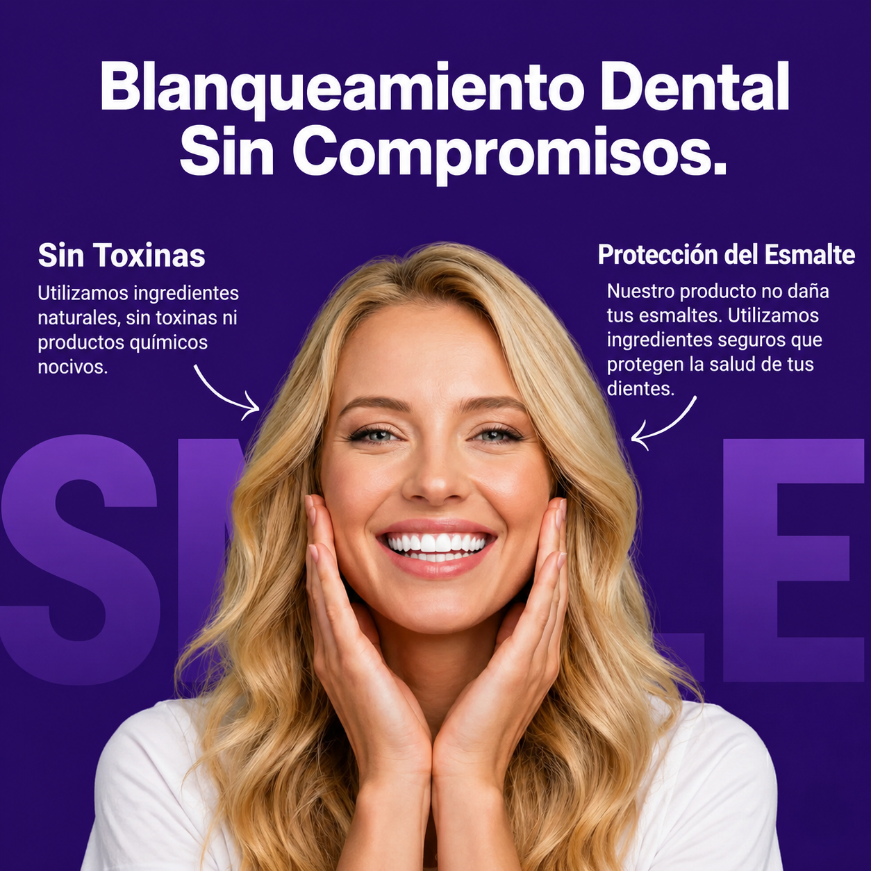 Tiras Blanqueadoras Moradas Smilekit