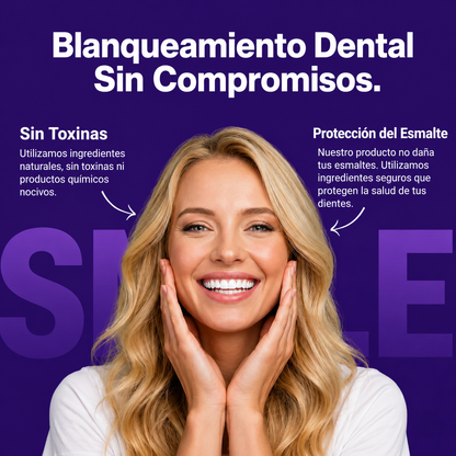 Tiras Blanqueadoras Moradas Smilekit