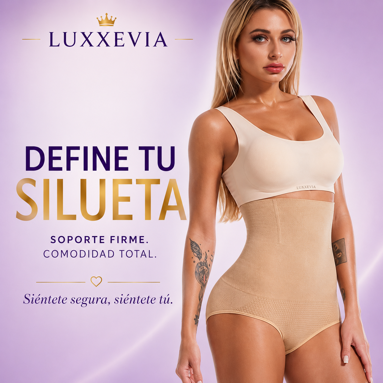 Luxxevia Slim Control — Faja Moldeadora de Control Firme, Invisible Bajo la Ropa