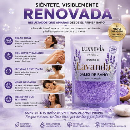 Sal de Baño Aromatherapy Lavanda 200g – Relajación Profunda y Cuidado Natural en Cada Baño