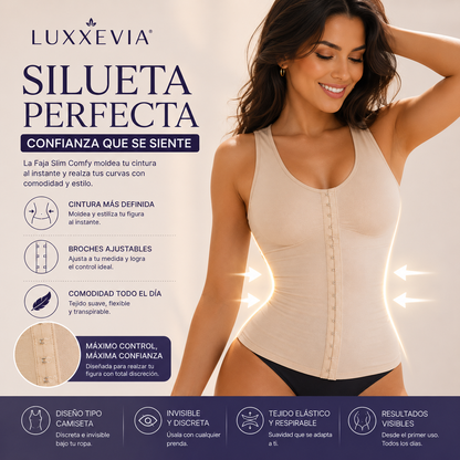 Luxxevia Slim Comfy — Faja Moldeadora con Broches Ajustables