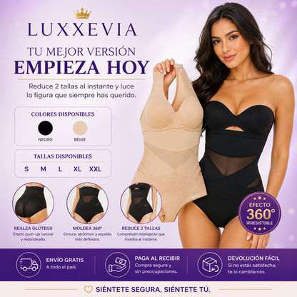 Luxxevia X Compression — Faja Moldeadora 360°, Cintura Definida al Instante