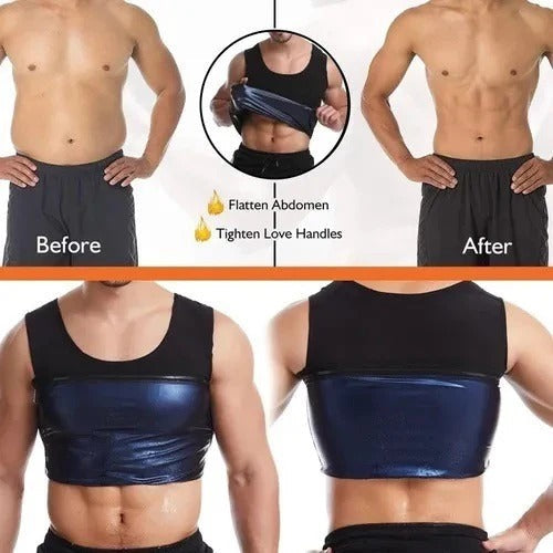 Camiseta Sauna de Neopreno Premium – Suda 3 Veces Más, Quema Más Calorías y Moldea tu Torso