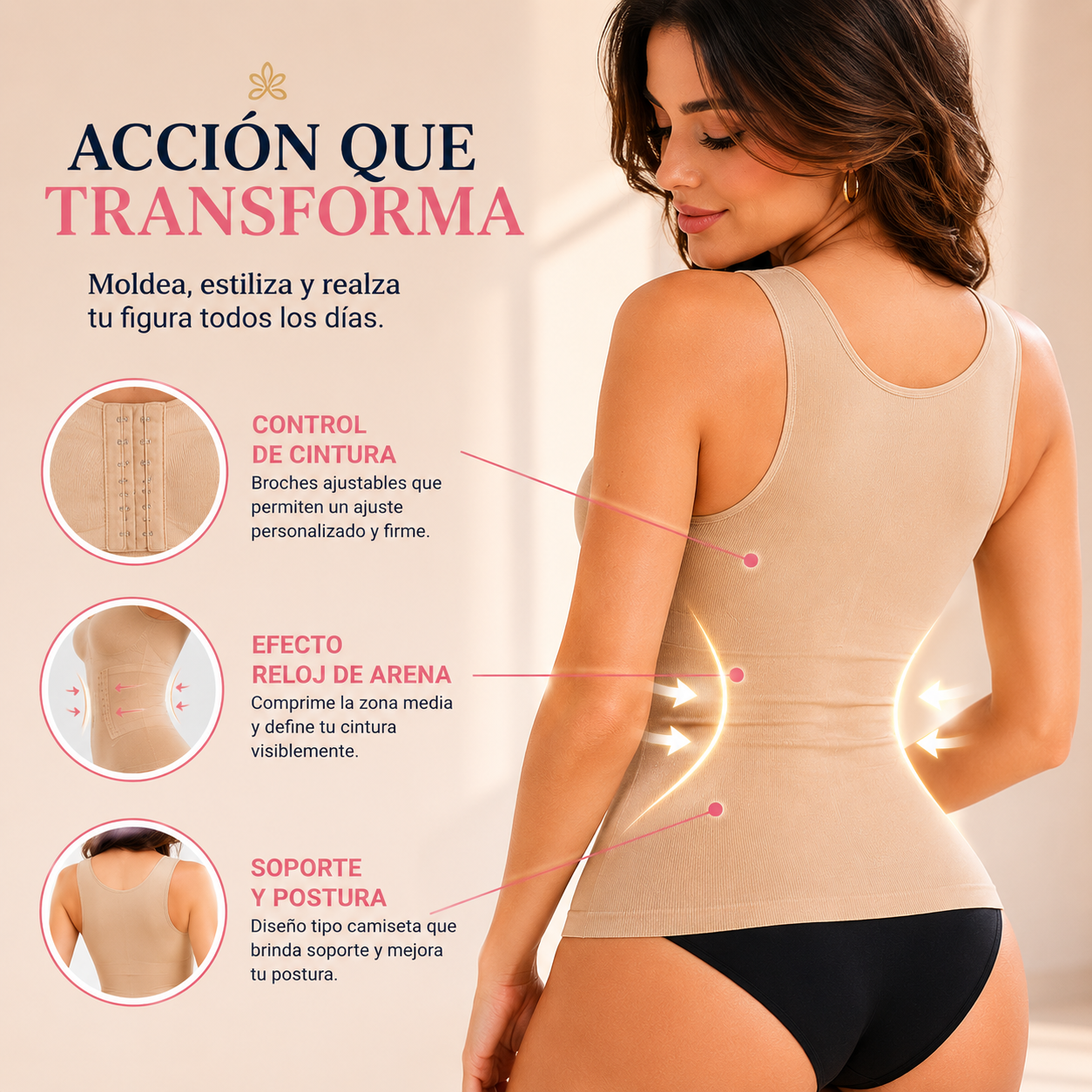 Luxxevia Slim Comfy — Faja Moldeadora con Broches Ajustables