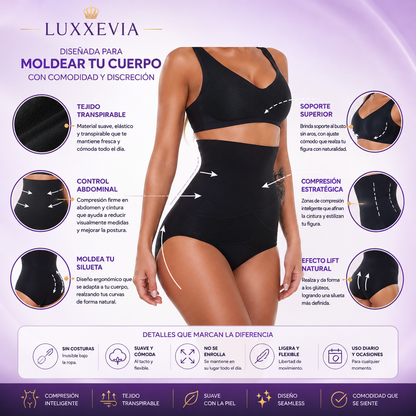 Luxxevia Slim Control — Faja Moldeadora de Control Firme, Invisible Bajo la Ropa