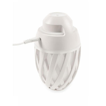 Humidificador con difusor de aromas con luz LED USB 500 ml gris