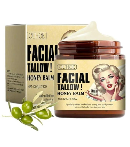 Crema Facial Hidratante de Sebo y Miel