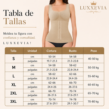 Luxxevia Slim Comfy — Faja Moldeadora con Broches Ajustables