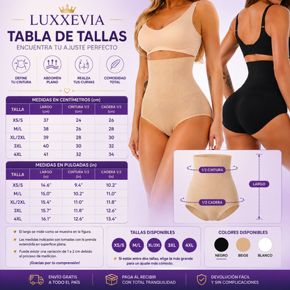 Luxxevia Slim Control — Faja Moldeadora de Control Firme, Invisible Bajo la Ropa